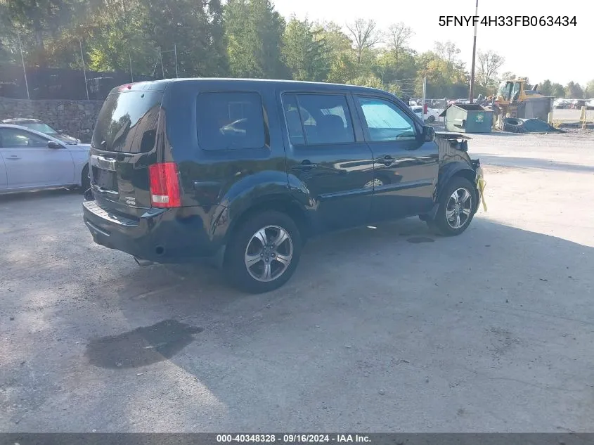 5FNYF4H33FB063434 2015 Honda Pilot Se