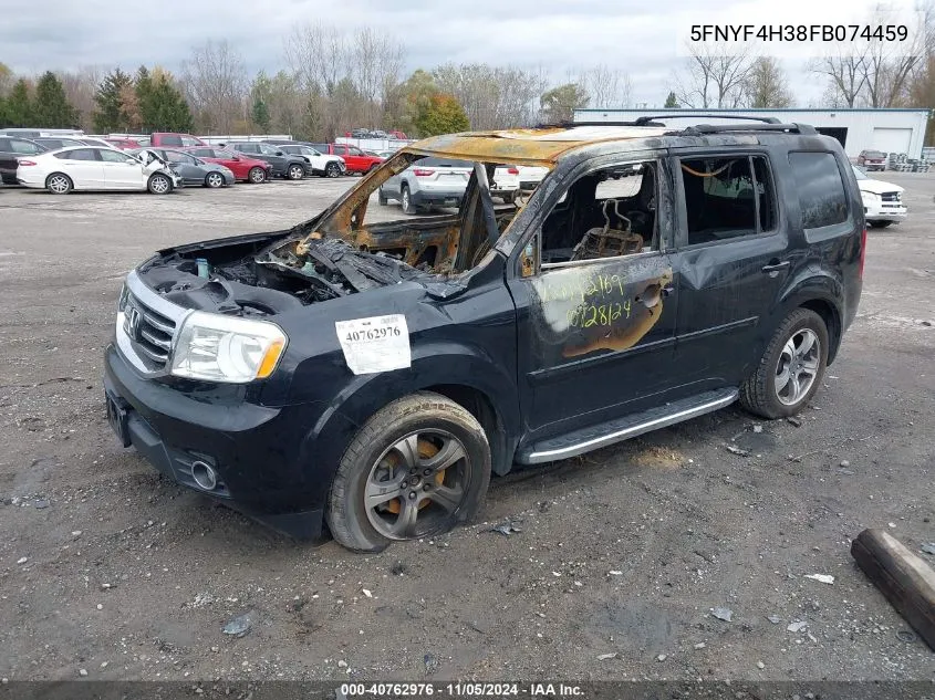 5FNYF4H38FB074459 2015 Honda Pilot Se