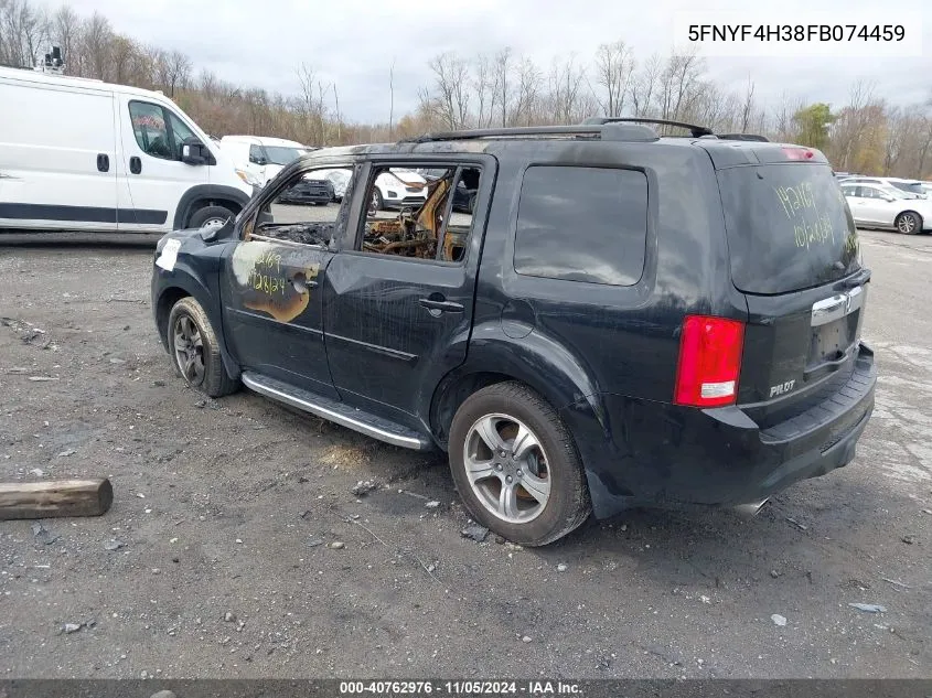 5FNYF4H38FB074459 2015 Honda Pilot Se