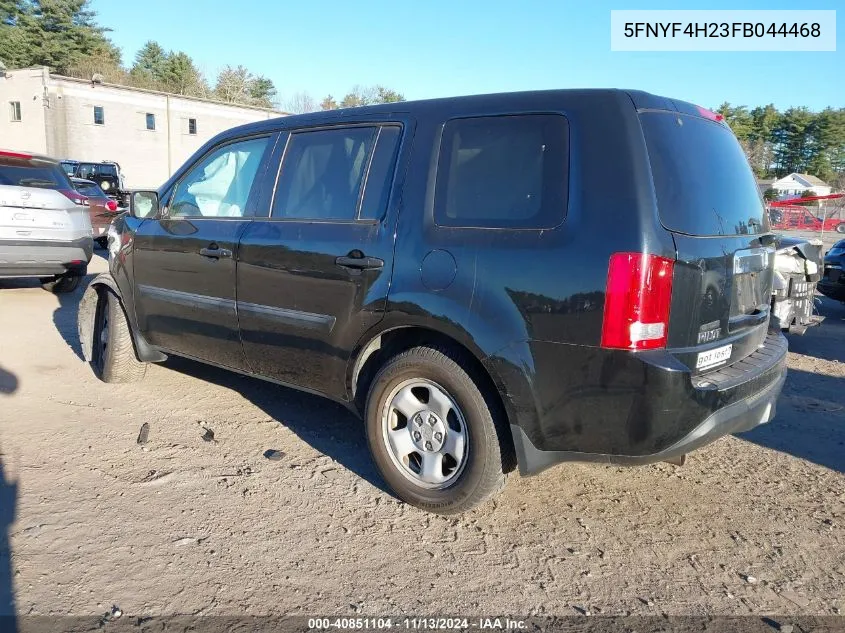 5FNYF4H23FB044468 2015 Honda Pilot Lx