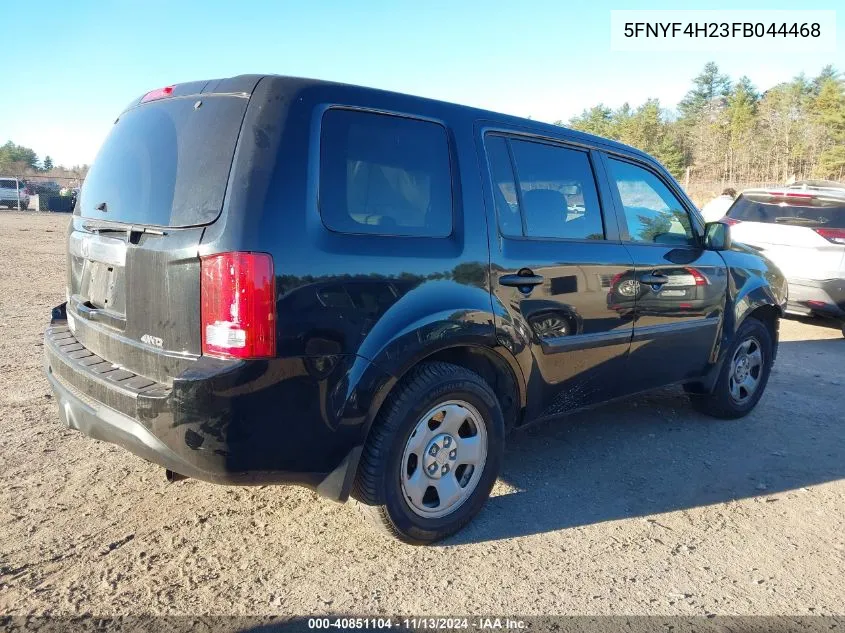 5FNYF4H23FB044468 2015 Honda Pilot Lx