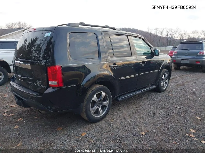 2015 Honda Pilot Se VIN: 5FNYF4H39FB059341 Lot: 40866442