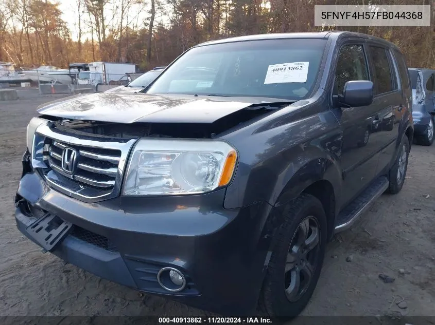 2015 Honda Pilot Ex-L VIN: 5FNYF4H57FB044368 Lot: 40913862