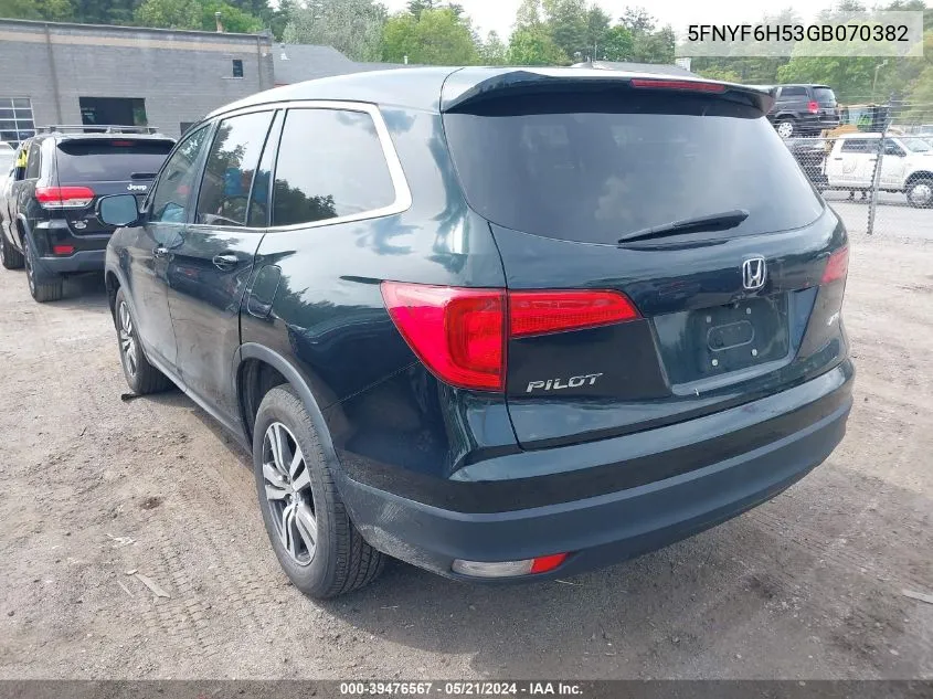 5FNYF6H53GB070382 2016 Honda Pilot Ex-L