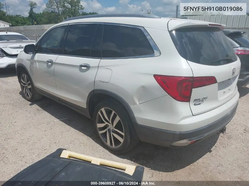 5FNYF5H91GB019086 2016 Honda Pilot Touring