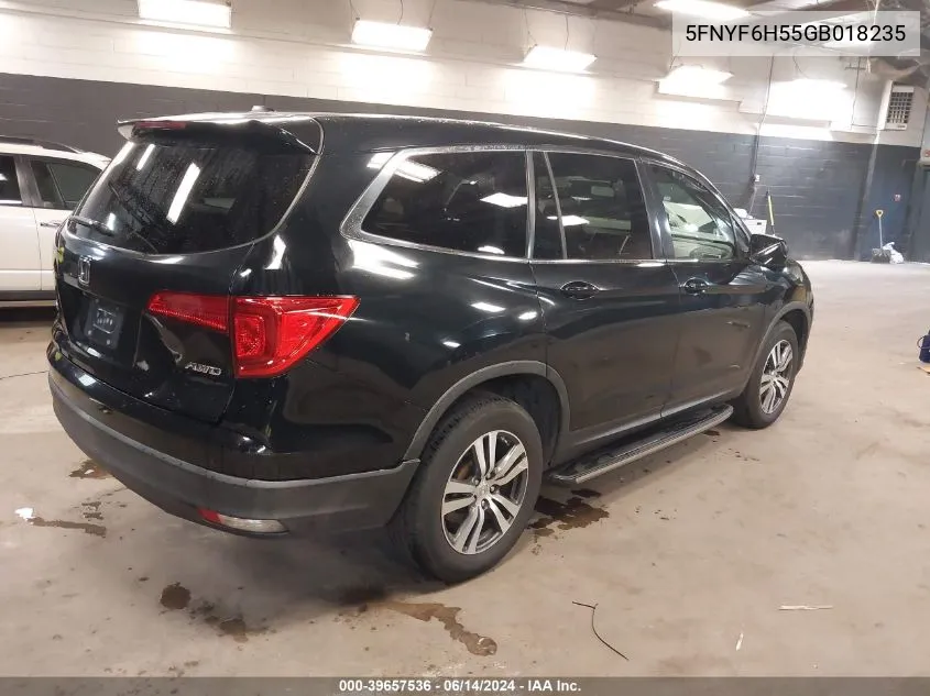 2016 Honda Pilot Ex-L VIN: 5FNYF6H55GB018235 Lot: 39657536