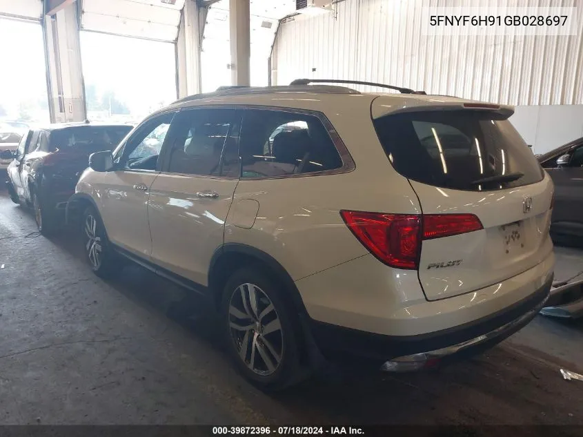 5FNYF6H91GB028697 2016 Honda Pilot Touring