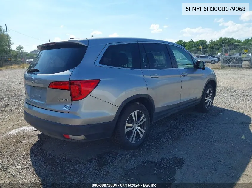 5FNYF6H30GB079068 2016 Honda Pilot Ex