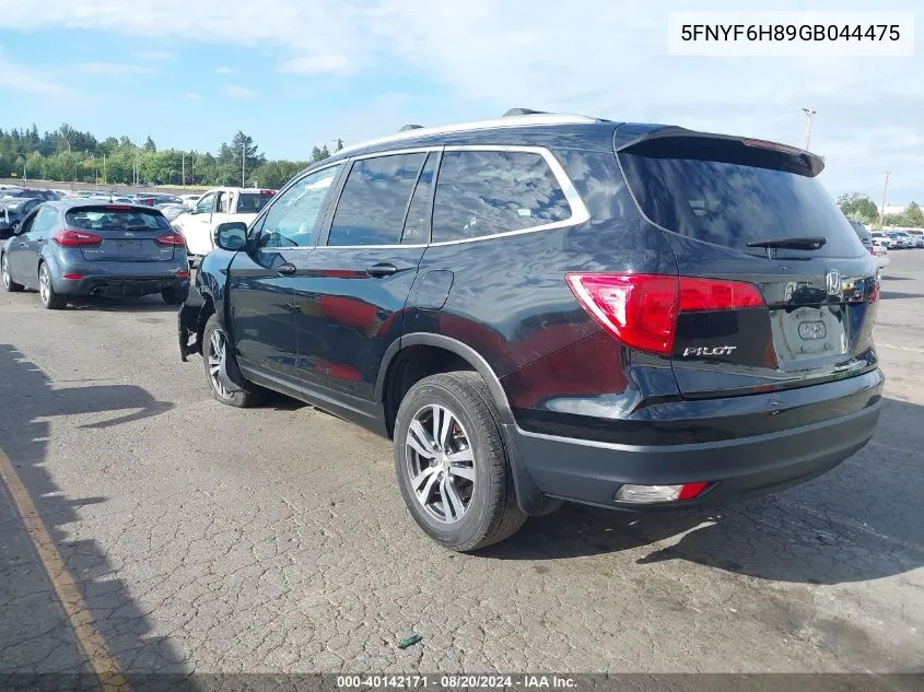 5FNYF6H89GB044475 2016 Honda Pilot Ex-L