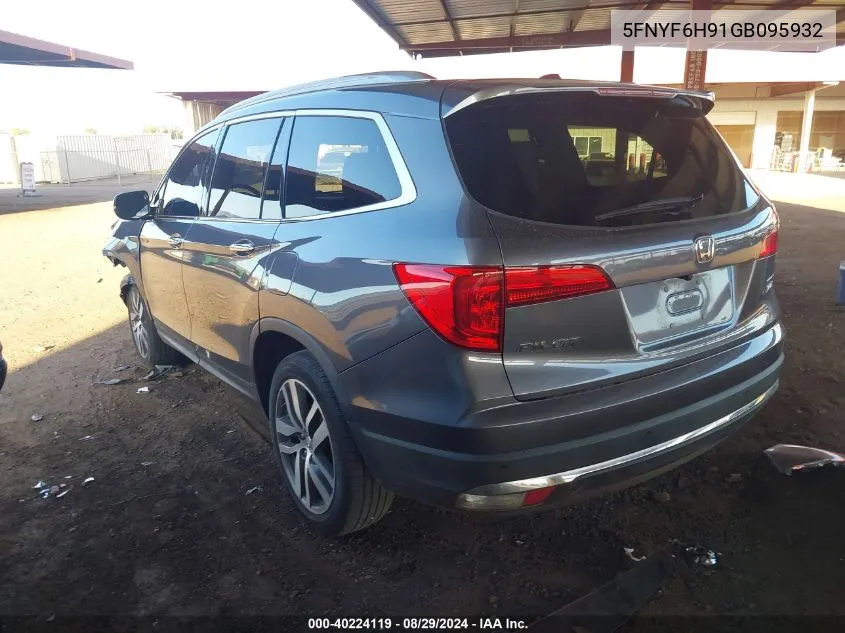 5FNYF6H91GB095932 2016 Honda Pilot Touring