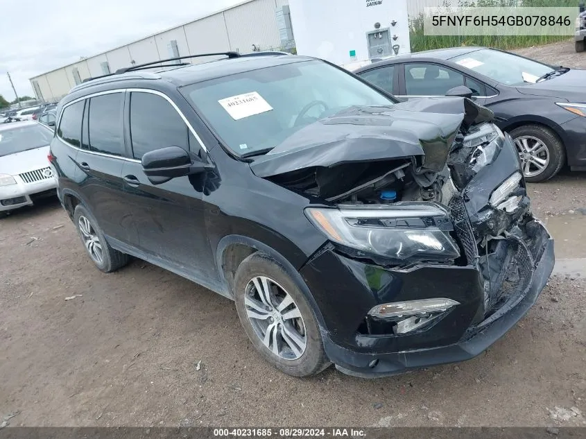 5FNYF6H54GB078846 2016 Honda Pilot Ex-L