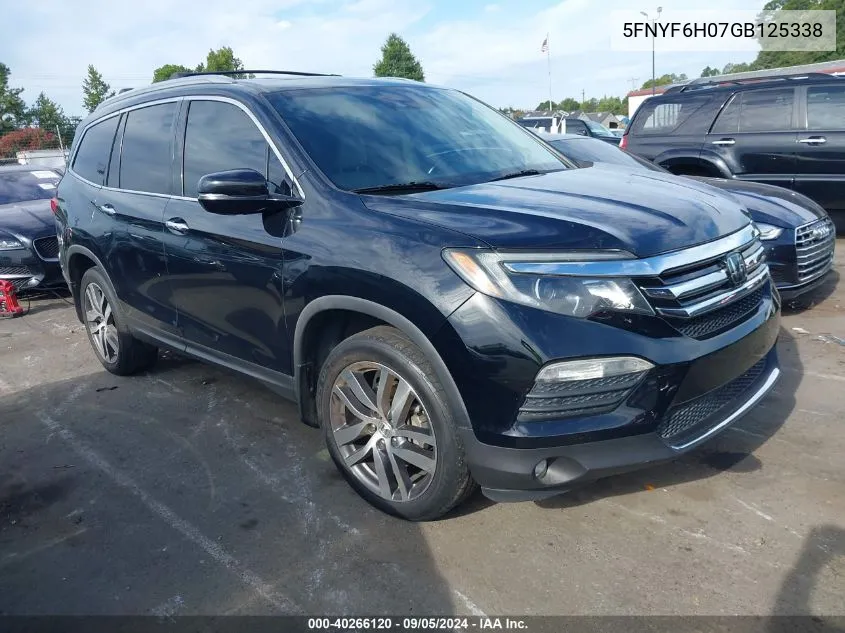 5FNYF6H07GB125338 2016 Honda Pilot Elite