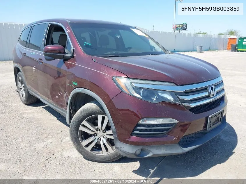 5FNYF5H59GB003859 2016 Honda Pilot Exl