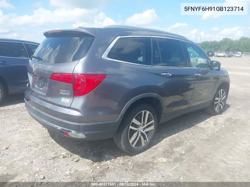 5FNYF6H91GB123714 2016 Honda Pilot Touring