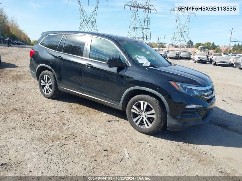 2016 Honda Pilot Ex-L VIN: 5FNYF6H5XGB113535 Lot: 40444155