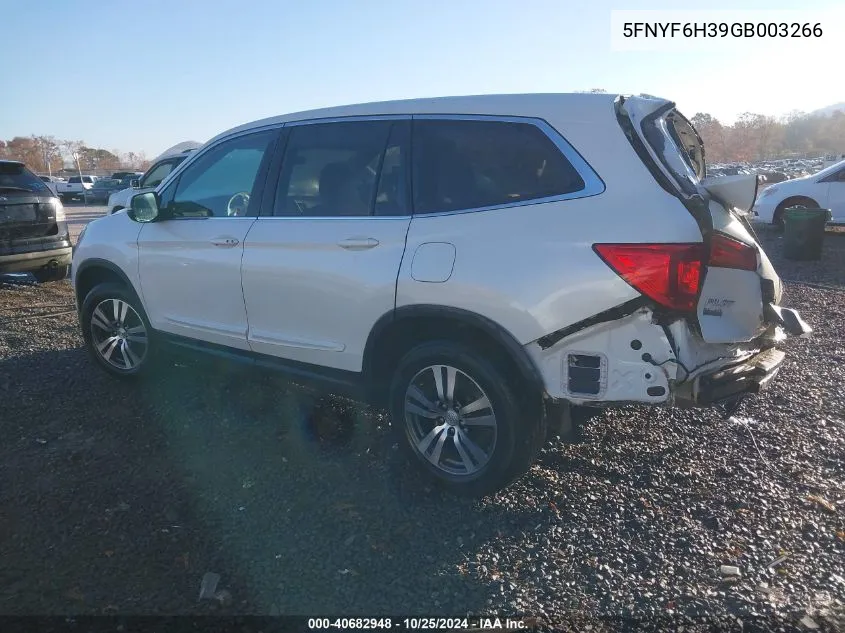 2016 Honda Pilot Ex VIN: 5FNYF6H39GB003266 Lot: 40682948