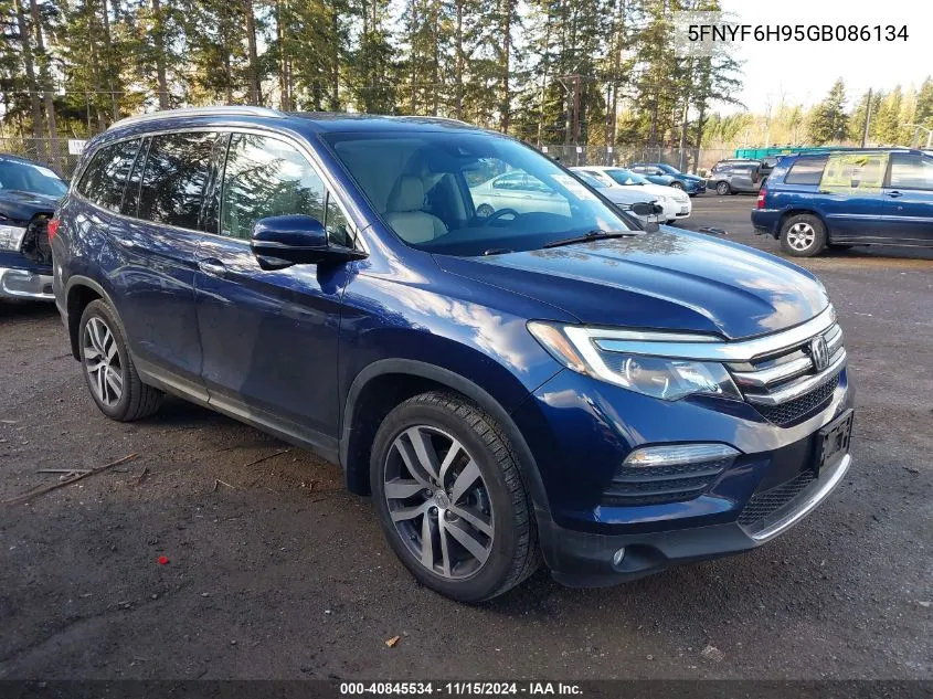 2016 Honda Pilot Touring VIN: 5FNYF6H95GB086134 Lot: 40845534