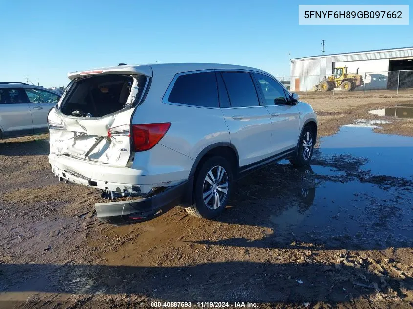 2016 Honda Pilot Ex-L VIN: 5FNYF6H89GB097662 Lot: 40887593