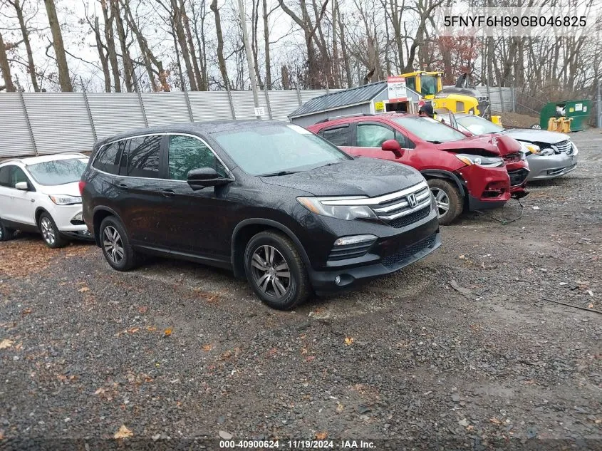 2016 Honda Pilot Ex-L VIN: 5FNYF6H89GB046825 Lot: 40900624