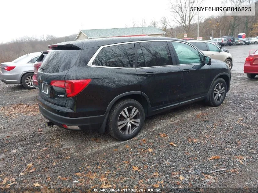 2016 Honda Pilot Ex-L VIN: 5FNYF6H89GB046825 Lot: 40900624