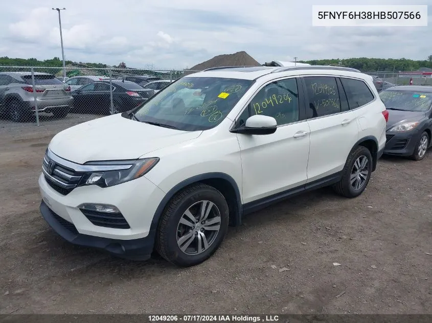 5FNYF6H38HB507566 2017 Honda Pilot