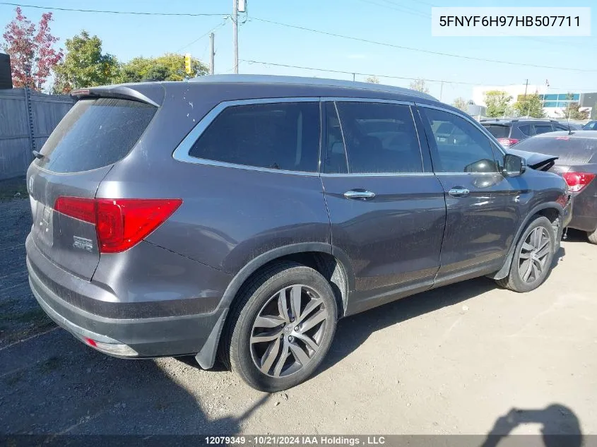 2017 Honda Pilot VIN: 5FNYF6H97HB507711 Lot: 12079349