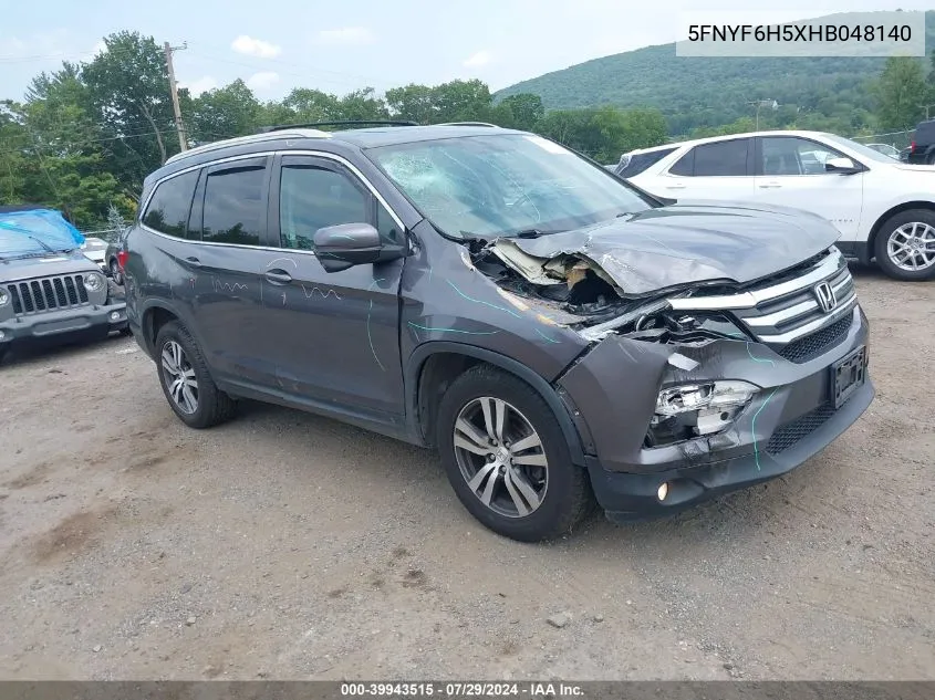 2017 Honda Pilot Ex-L VIN: 5FNYF6H5XHB048140 Lot: 39943515