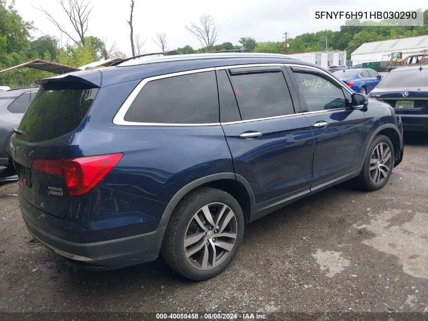 5FNYF6H91HB030290 2017 Honda Pilot Touring