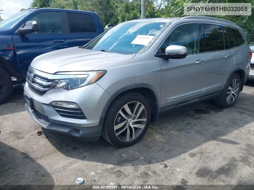 5FNYF6H91HB032055 2017 Honda Pilot Touring