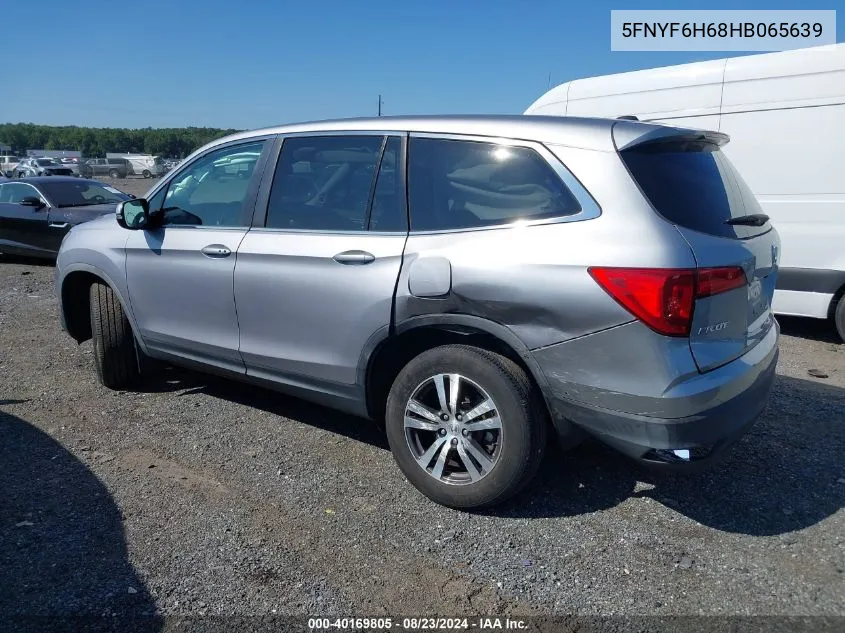 2017 Honda Pilot Ex-L VIN: 5FNYF6H68HB065639 Lot: 40169805