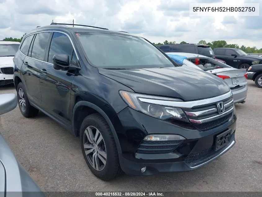 5FNYF6H52HB052750 2017 Honda Pilot Ex-L