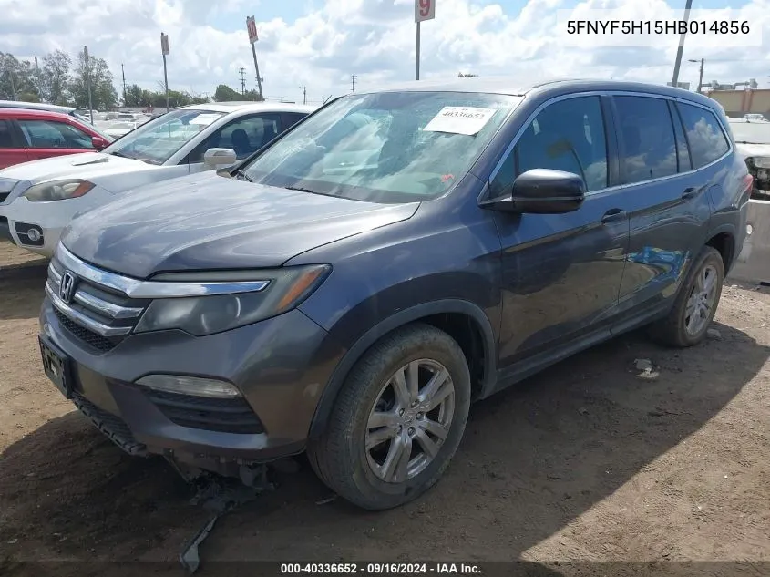 2017 Honda Pilot Lx VIN: 5FNYF5H15HB014856 Lot: 40336652