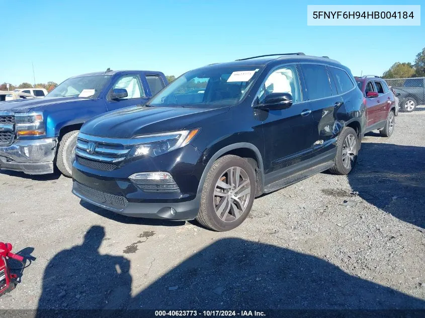 5FNYF6H94HB004184 2017 Honda Pilot Touring