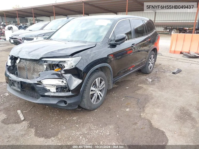 2017 Honda Pilot Ex-L VIN: 5FNYF6H55HB049437 Lot: 40715960