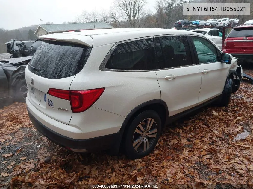 2017 Honda Pilot Ex-L VIN: 5FNYF6H54HB055021 Lot: 40857699