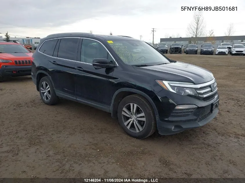 2018 Honda Pilot Exl VIN: 5FNYF6H89JB501681 Lot: 12146204