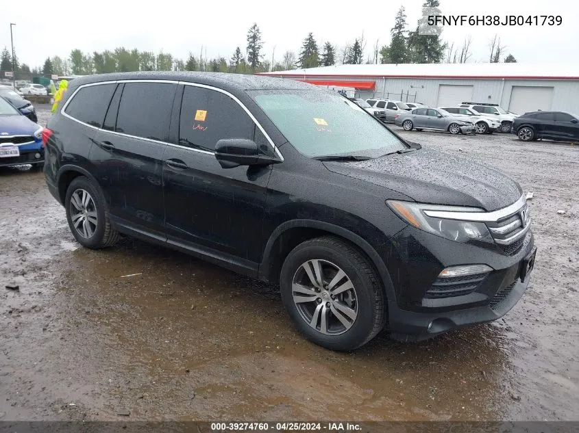 2018 Honda Pilot Ex VIN: 5FNYF6H38JB041739 Lot: 39274760