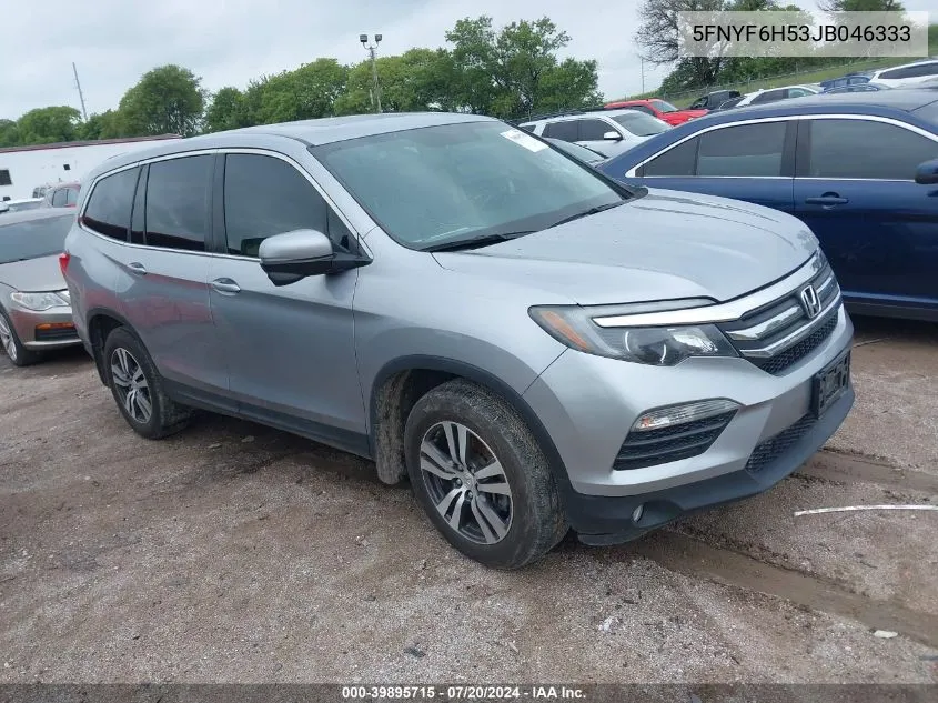 2018 Honda Pilot Ex-L VIN: 5FNYF6H53JB046333 Lot: 39895715