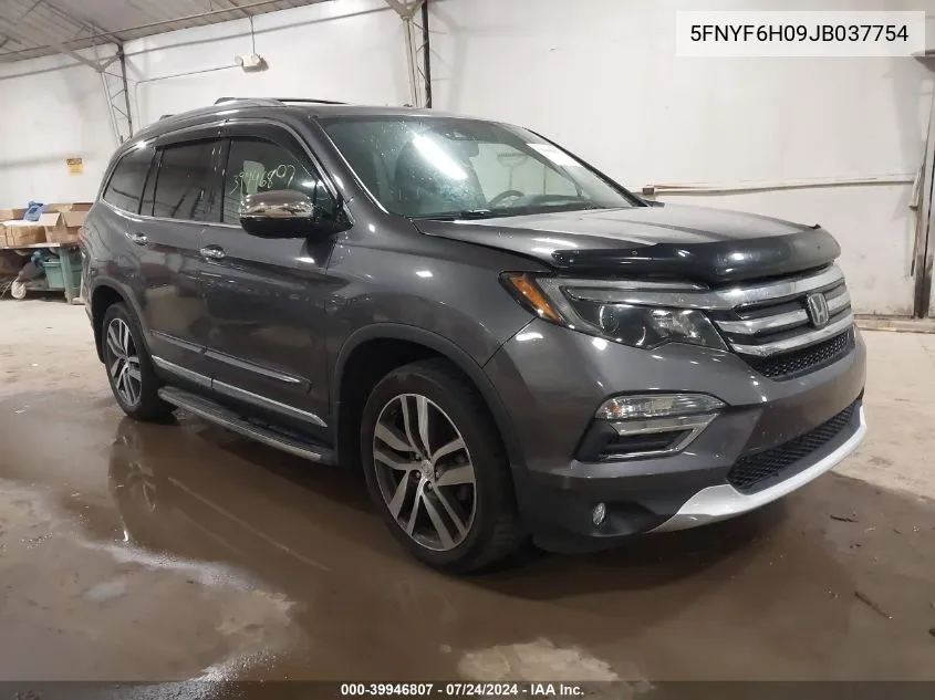 2018 Honda Pilot Elite VIN: 5FNYF6H09JB037754 Lot: 39946807