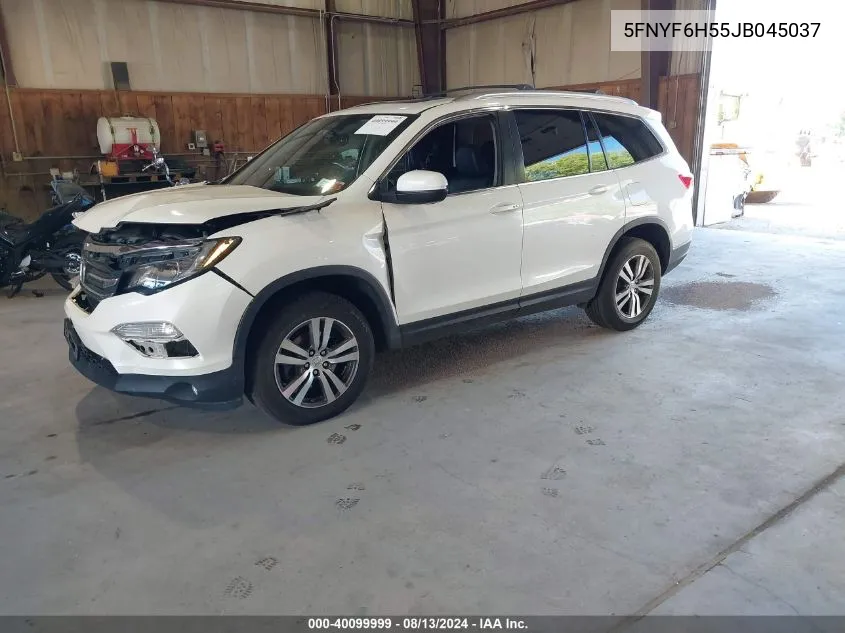 5FNYF6H55JB045037 2018 Honda Pilot Ex-L