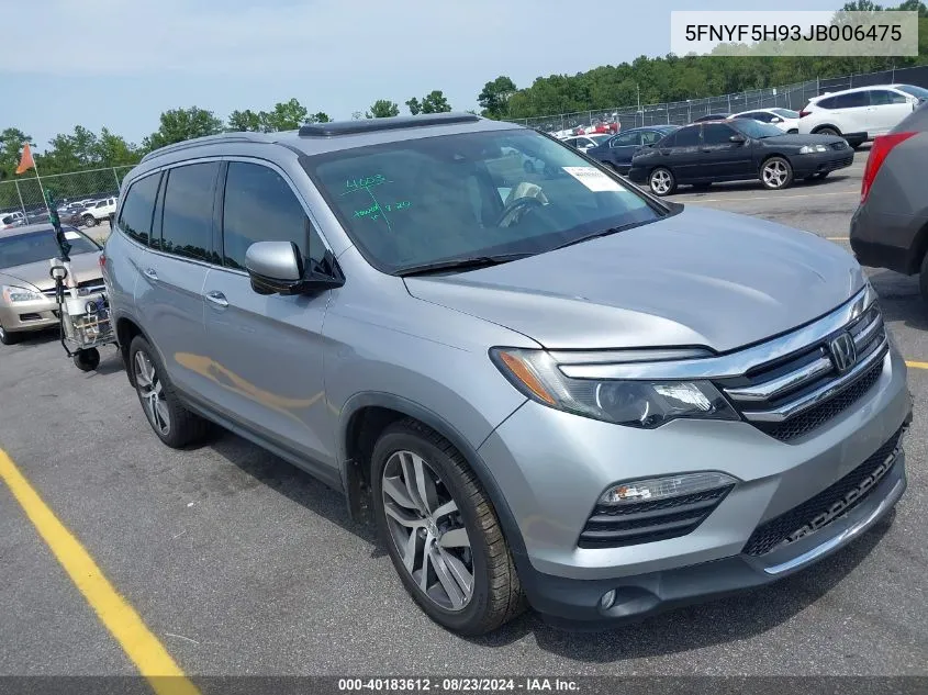 5FNYF5H93JB006475 2018 Honda Pilot Touring