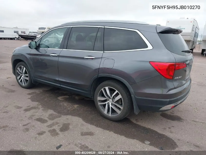 5FNYF5H95JB010270 2018 Honda Pilot Touring