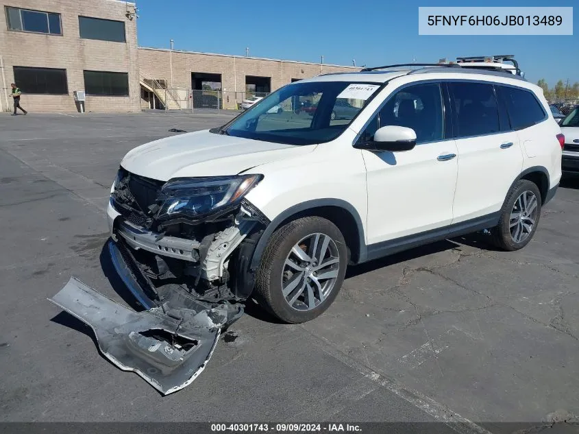 5FNYF6H06JB013489 2018 Honda Pilot Elite