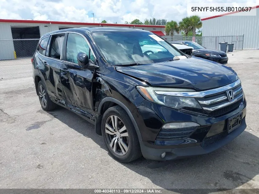 5FNYF5H55JB010637 2018 Honda Pilot Ex-L