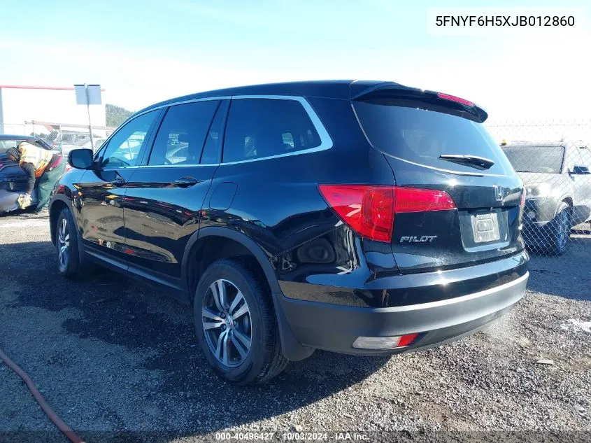 2018 Honda Pilot Ex-L VIN: 5FNYF6H5XJB012860 Lot: 40496427