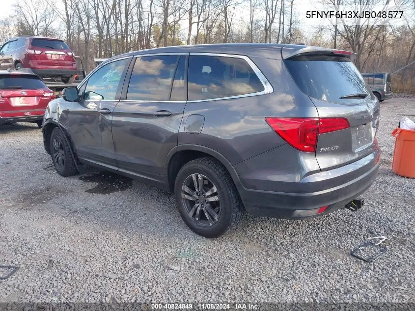 2018 Honda Pilot Ex VIN: 5FNYF6H3XJB048577 Lot: 40824849