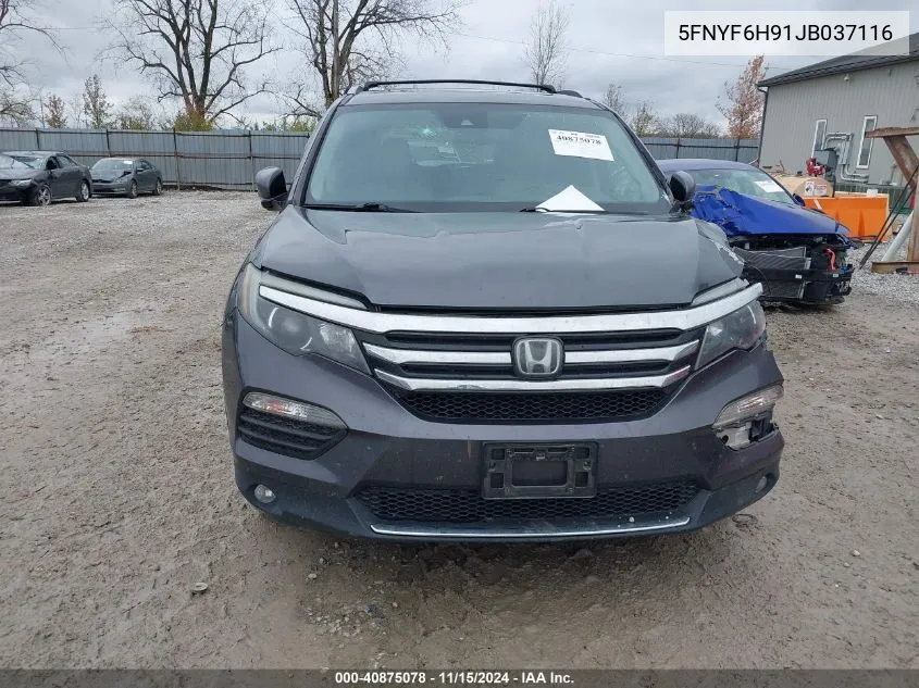 2018 Honda Pilot Touring VIN: 5FNYF6H91JB037116 Lot: 40875078