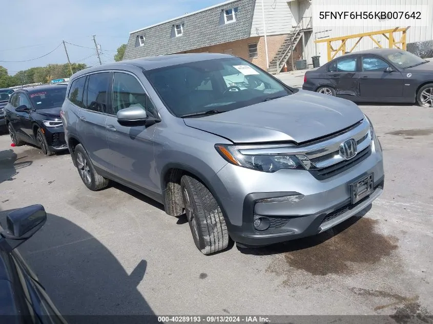 5FNYF6H56KB007642 2019 Honda Pilot Exl