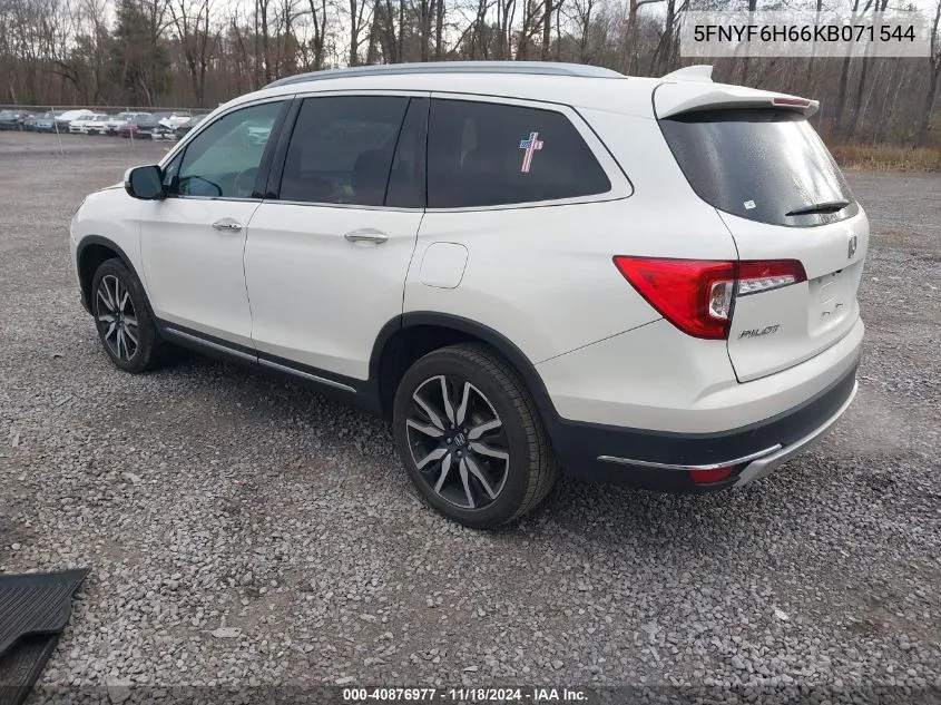 2019 Honda Pilot Touring VIN: 5FNYF6H66KB071544 Lot: 40876977