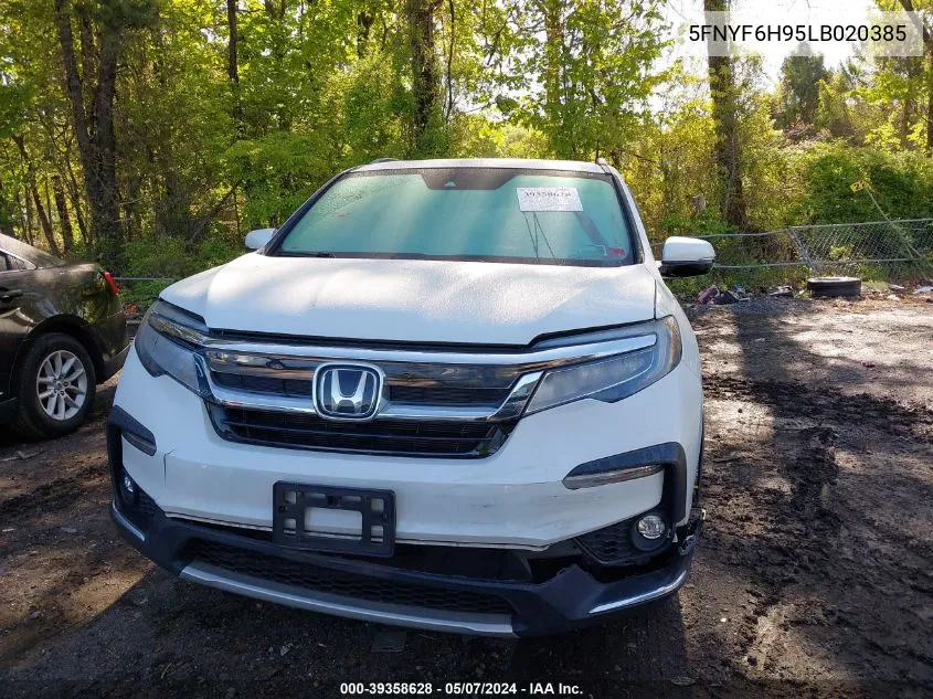 2020 Honda Pilot Awd Touring 8 Passenger VIN: 5FNYF6H95LB020385 Lot: 39358628